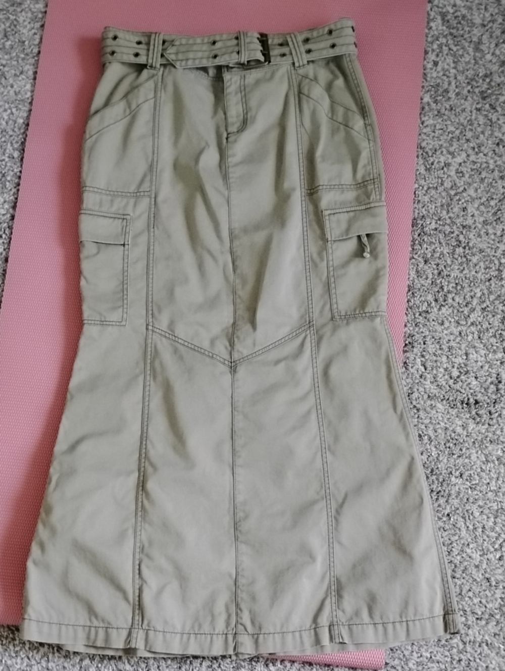 DKNY Cargo Maxi Skirt All Cotton
